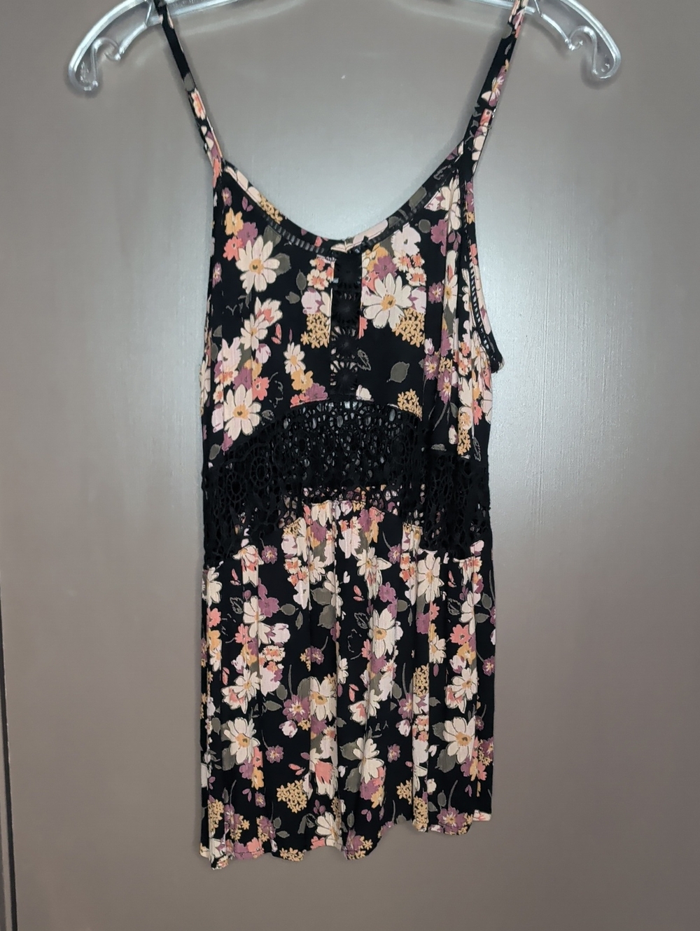 Angie Brand Women's Top With Crochet